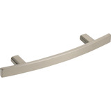 Elements Thatcher 6 In. Overall Length Satin Nickel Curved Cabinet Bar Pull