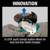 Makita 18v 4-1-2-5 Angl Grndr XAG25Z 388355