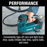 Makita 18-Volt LXT Lithium-Ion 120 psi Cordless Inflator (Tool Only) DMP180ZX 388359