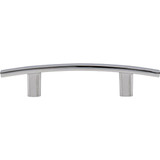 Elements Thatcher 6 In. Overall Length Polished Chrome Curved Cabinet Bar Pull