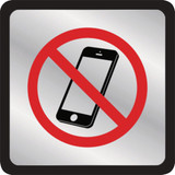 Hy-Ko No Cell Phones Symbol Plaque 496