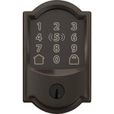 Encode Plus Smart WiFi Deadbolt with Camelot Trim in Aged Bronze BE499WBVCAM716 248777