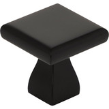 KasaWare 1 In. Diameter Matte Black Flared Foot Square Knob (10-Pack) K313MB-10