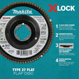 Makita 4.5" 120g Flap Disc T-03953 384116