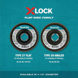 Makita 4.5" 120g Flap Disc T-03953 384116