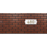 Hy-Ko Off White Rectangle Address Plaque