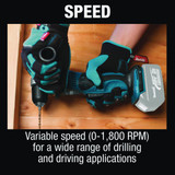 Makita 18-Volt LXT Lithium-Ion 3/8 In. Cordless Angle Drill (Tool Only)
