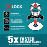 Makita X-LOCK 4-1-2 In. Segmented Rim Dry-Wet Cut Diamond Blade E-07191 307824