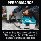 Makita 18V LXT 2 Gal. Lithium-Ion Brushless Cordless Wet-Dry Vacuum (Tool Only) XCV11Z 307503