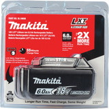 Makita 18 Volt LXT Lithium-Ion 6.0 Ah Tool Battery BL1860B 325773