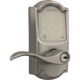 Encode Smart WiFi Lever with Accent Lever and Camelot Trim in Satin Nickel FE789WBVCAM619ACC 232903