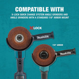 Makita X-LOCK Type 27 4-1-2 In. x 1-4 In. x 7-8 In. Metal Grinding Cut-Off Wheel E-00424 304879