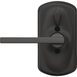Schlage Matte Black Electronic Keypad Entry Latitude Lever with Plymouth Trim FE595VPLY622LAT 259199