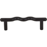 Elements Verona 3-7/8 In. Matte Black Wavy Cabinet Pull