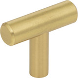 KasaWare 1-1/2 In. Overall Length Brushed Gold Cabinet T-Knob (4-Pack) K294BG-4