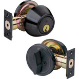 Tell Commercial Matte Black Single Cylinder Deadbolt CL102906