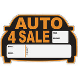 Hy-Ko Auto For Sale Die Cut Sign 22121
