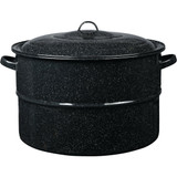 GraniteWare 33 Qt. Black Canner With Jar Rack 319802 Pack of 2