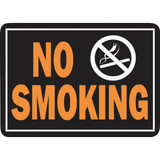 Hy-Ko 10x14 Day-Glo Aluminum Sign, No Smoking 811