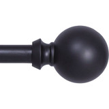 Kenney Newbury 28 In. To 48 In. 5/8 In. Black Curtain Rod KN75614NP