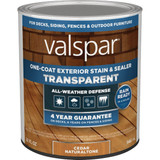 Valspar Transparent Deck Stain, Cedar Natural Tone, 1 Qt. VL1028074-14