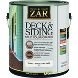 ZAR Solid Deck & Siding Coating, Purely White/Light Tint Base, 1 Gal. 82013