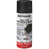 Rust-Oleum 13 Oz. Roofing Triple Thick Roof Patch & Sealer Black Spray 345813 781035