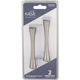 KasaWare 4 In. Overall Length Satin Nickel Fluted Bar Pull (2-Pack)