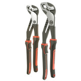 K9 V-Jaw Dual Material Tongue and Groove Plier Set, 10 in, 12 in