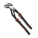 Z2 K9 Straight Jaw Dual Material Tongue and Groove Plier, 12 in L, Straight Jaw, 8 Adj, Carded, Straight Handle