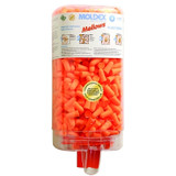 PlugStation Earplug Dispenser, Disposable Plastic Bottle, Foam Earplugs, Bright Orange, Mellows