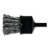 Flared Cup Knot End Brushes, Stainless Steel, 20,000 rpm, 1 in x 0.014 in