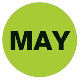 Tape Logic Label,Month,MAY,1" Circle DL6727
