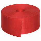 Bulk-Strap Webbing,Nylon,2" W,Red N02051R