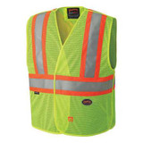 Pioneer Safety Vest,Hi-Vis,Yellow,FR,2/3XL V2510860U-2/3XL