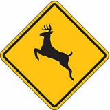 Lyle Deer Crossing Traffic Sign,24" x 24" W11-3-24HA