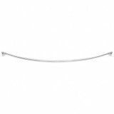 Wingits Curved Shower Rod,57 3/4 in L,Satin,PK6 WOCSN5SP
