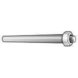 Sim Supply Taper Pin,Threaded,Steel,#4 x 1-1/2,PK5  U39002.250.0150