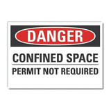 Lyle Confined Space DangerLbl,3.5x5in,Polyest LCU4-0534-ND_5X3.5