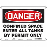 Condor Safety Sign,10 inx14 in,Aluminum  465K08