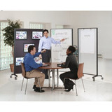 Quartet Divider Panel,72 x 48 in,Gray-White 6640MB-24