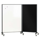 Quartet Divider Panel,72 x 48 in,Gray-White 6640MB-24