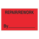 Tape Logic Label,Repair/Rework By,3x5" DL3341