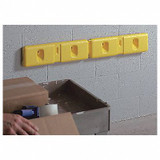 Sim Supply Wall Protector, Yellow,PK2  1726