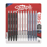Sharpie® S-Gel™ PEN,GEL,0.7MM,BK/BL,12/PK 2129832