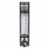 Brooks Flowmeter,Air,15 to 150 LPH,Glass 1250AD6051ALSVV