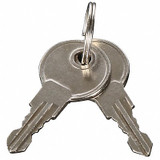 Condor Replacement Keys,1-5/8" D,1-5/8" W,PK2 799LC0
