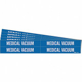 Brady Pipe Marker,White,Medical Vacuum,PK5 7185-4-PK