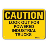 Lyle Caution Sign,10 inx14 in,Plastic LCU3-0374-NP_14x10