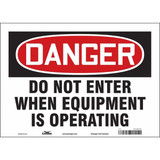 Condor Safety Sign,10 in x 14 in,Vinyl 472N39